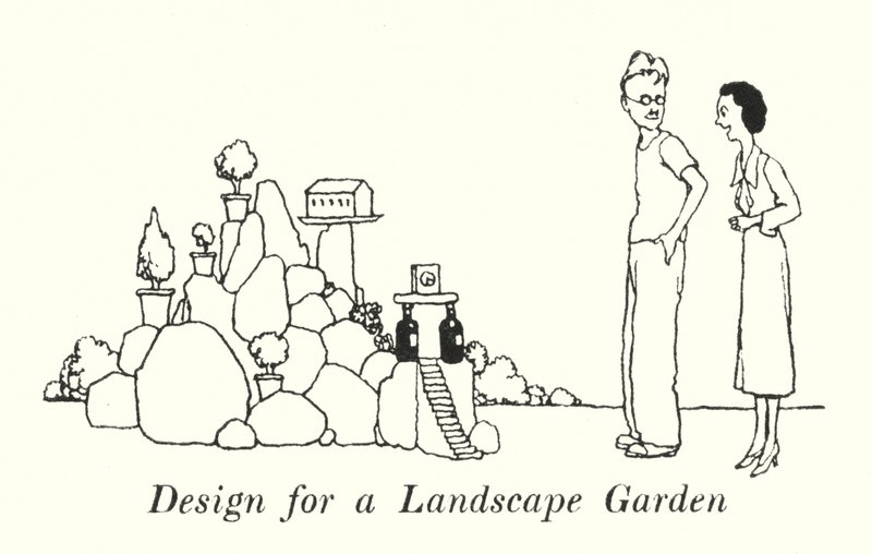 Design for a Landscape Garden (litho) 作者 威廉·希思·罗宾逊