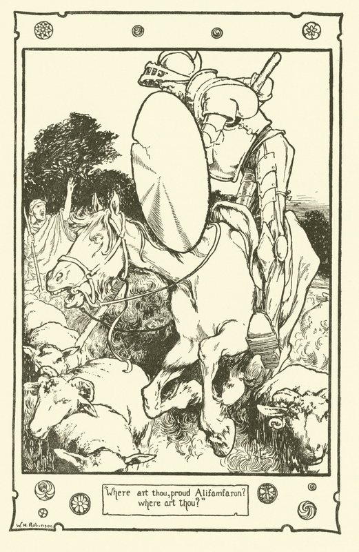 堂吉诃德》插图（石版画 作者 威廉·希思·罗宾逊