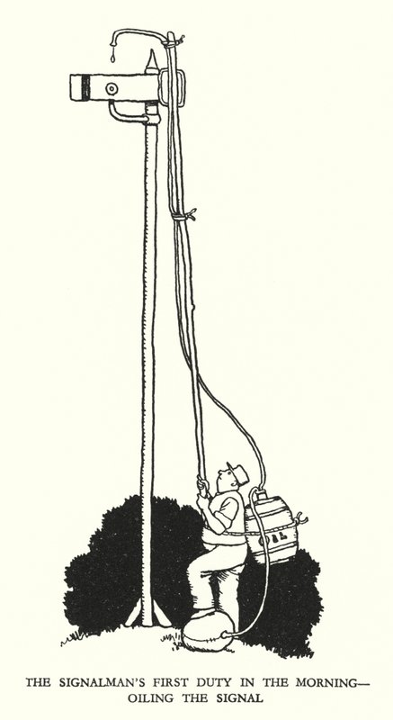 Illustration for Railway Ribaldry by W Heath Robinson (litho) 作者 威廉·希思·罗宾逊