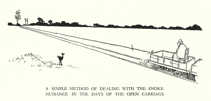 W Heath Robinson 的铁路 Ribaldry 插图（石版画） 作者 威廉·希思·罗宾逊
