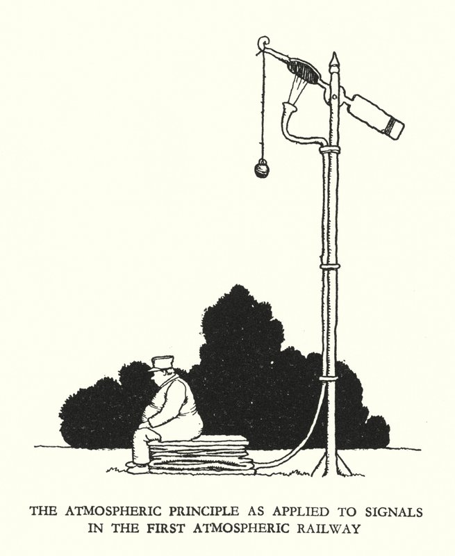 W Heath Robinson 的铁路 Ribaldry 插图（石版画） 作者 威廉·希思·罗宾逊