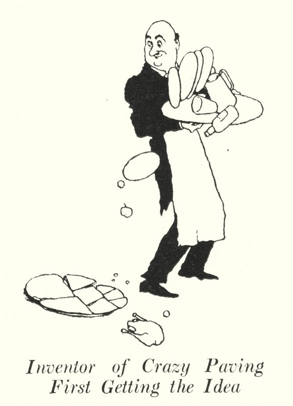 疯狂铺路的发明者先得到想法（石版画） 作者 威廉·希思·罗宾逊