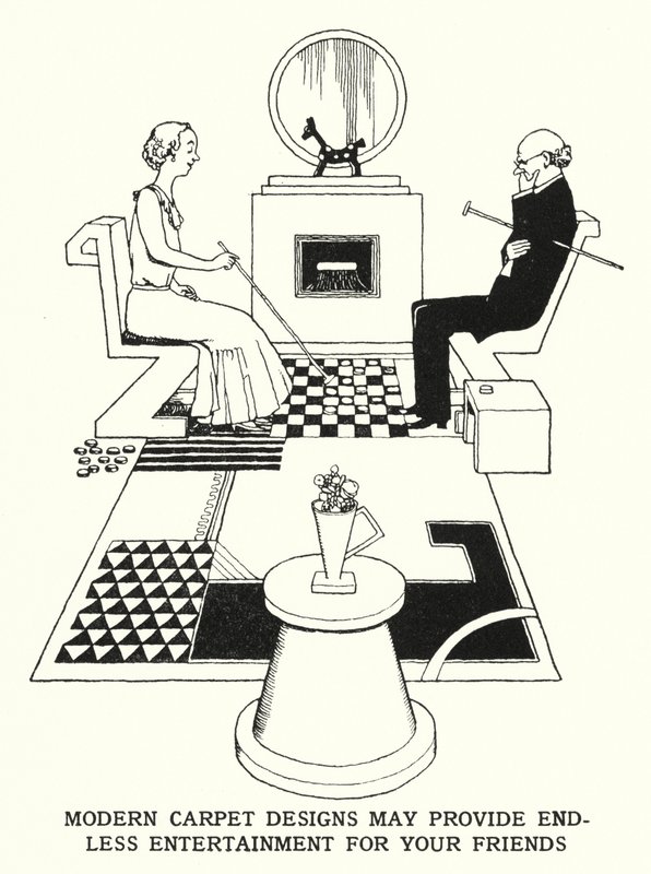 Modern Carpet Designs May Provide Endless Entertainment for Your Friends (litho) 作者 威廉·希思·罗宾逊