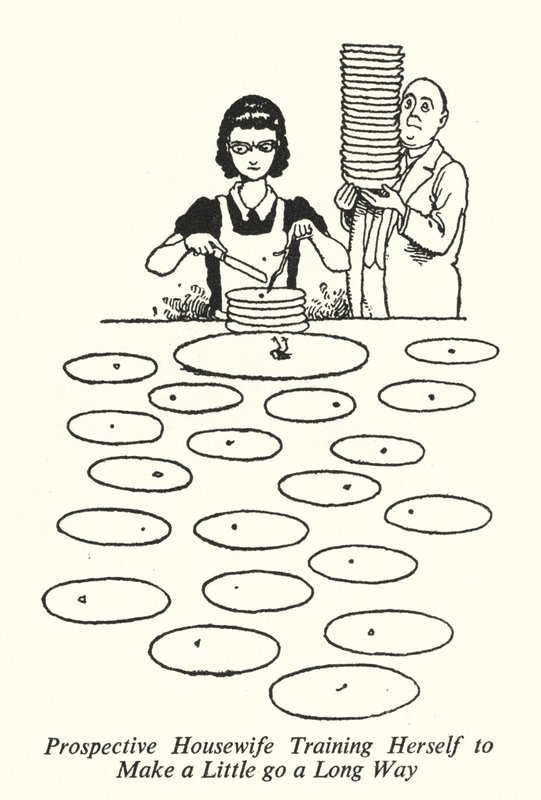 未来的家庭主妇训练自己让一点点走很长的路（石版画） 作者 威廉·希思·罗宾逊