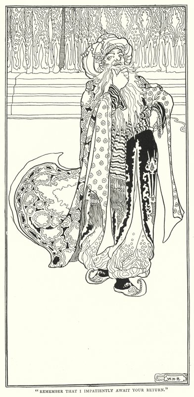 "Remember that I impatiently await your return" (engraving) 作者 威廉·希思·罗宾逊
