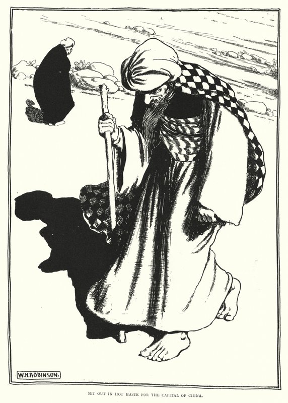 Set out in hot haste for the capital of China (engraving) 作者 威廉·希思·罗宾逊