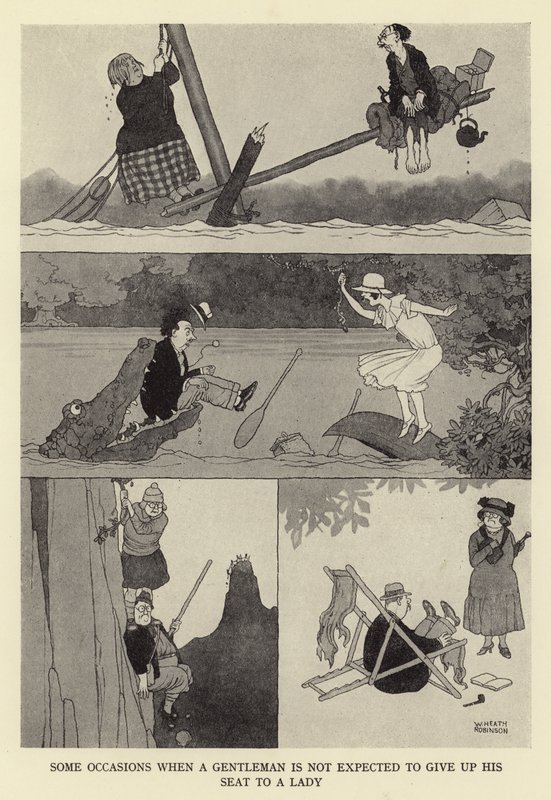 有些情况下，绅士不应该放弃一位女士的座位 作者 威廉·希思·罗宾逊
