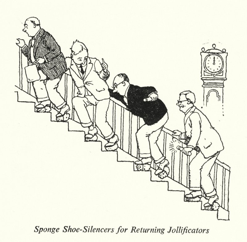 Sponge Shoe-Silencers for Returning Jollificators (litho) 作者 威廉·希思·罗宾逊