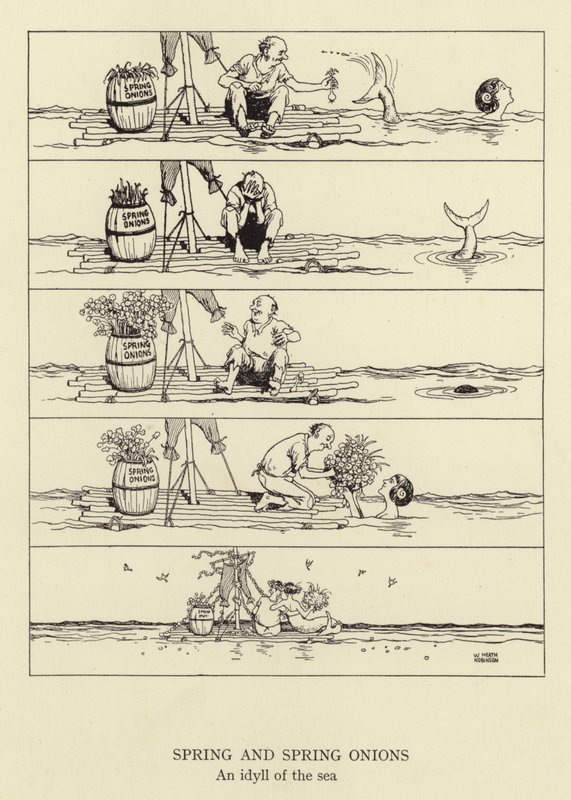 春天和葱，海的田园诗般的 作者 威廉·希思·罗宾逊