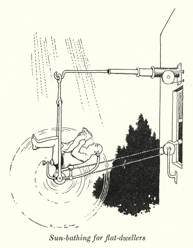 Sun-bathing for flat-dwellers (litho) 作者 威廉·希思·罗宾逊