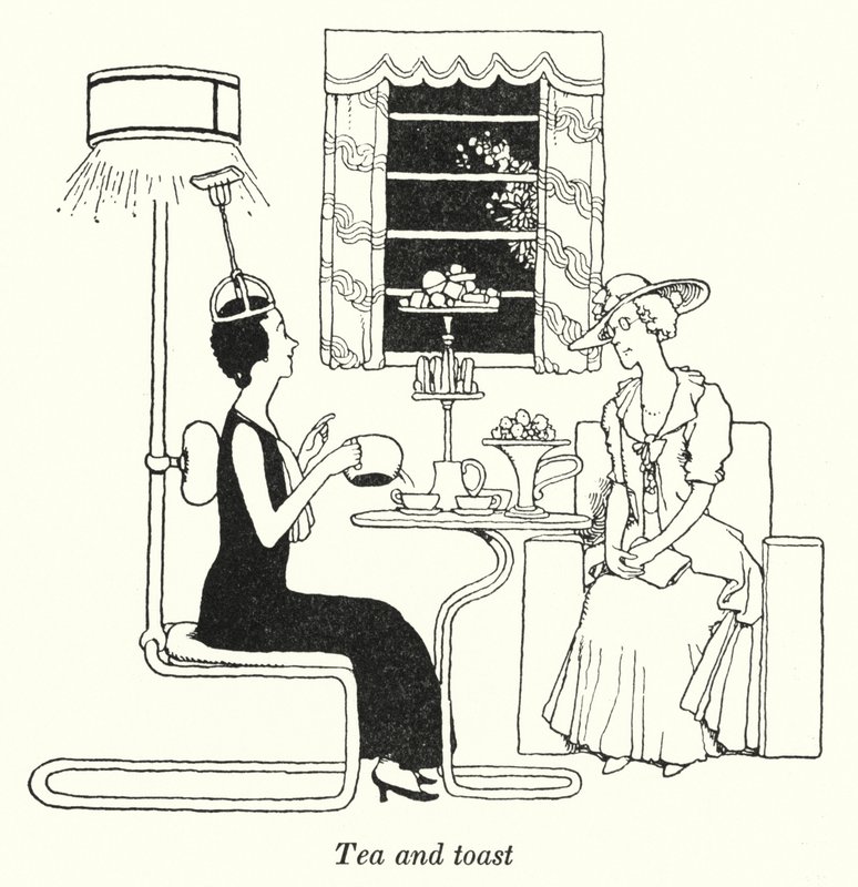 Tea and toast (litho) 作者 威廉·希思·罗宾逊