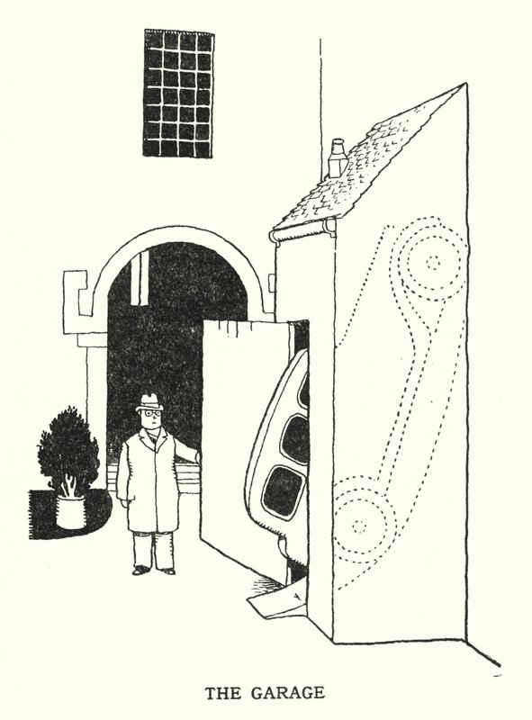The Garage (litho) 作者 威廉·希思·罗宾逊