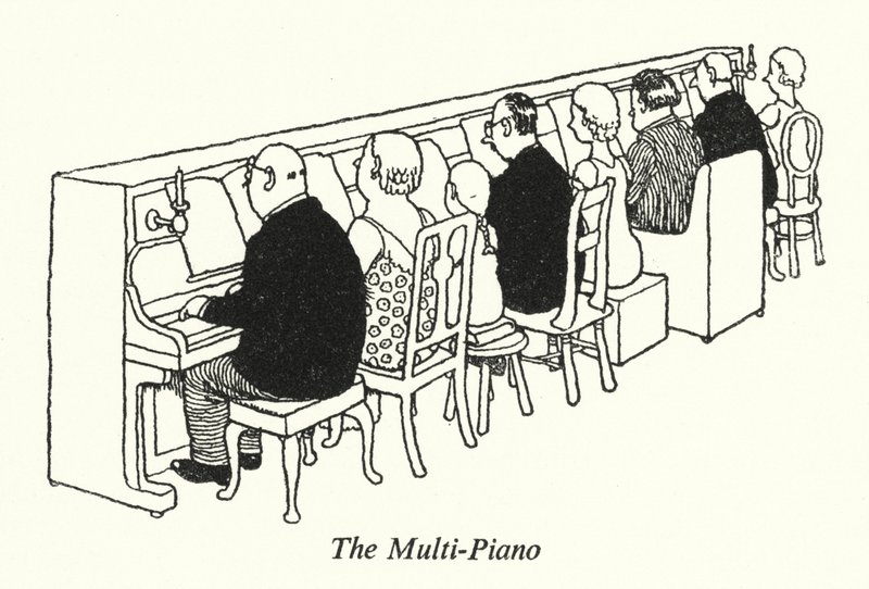 The Multi-Piano (litho) 作者 威廉·希思·罗宾逊