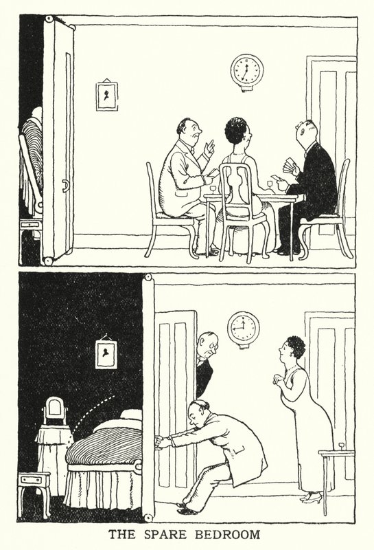 The Spare Bedroom (litho) 作者 威廉·希思·罗宾逊