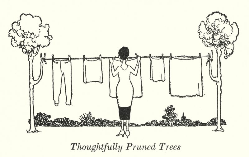 Thoughtfully Pruned Trees (litho) 作者 威廉·希思·罗宾逊
