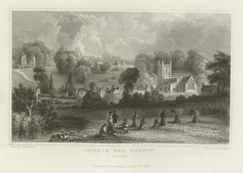 Church End，Dunmow，艾塞克斯 作者 威廉·亨利·巴特利特