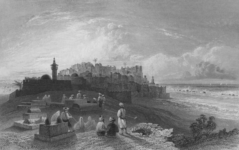 Jaffa，古代Joppa 作者 威廉·亨利·巴特利特