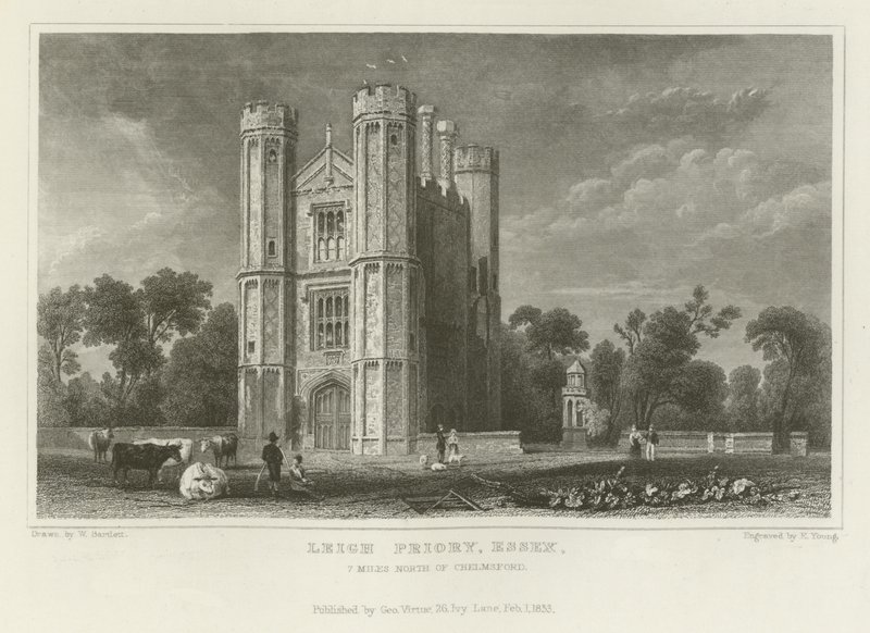 Leigh Priory，埃塞克斯，切尔姆斯福德以北7英里 作者 威廉·亨利·巴特利特