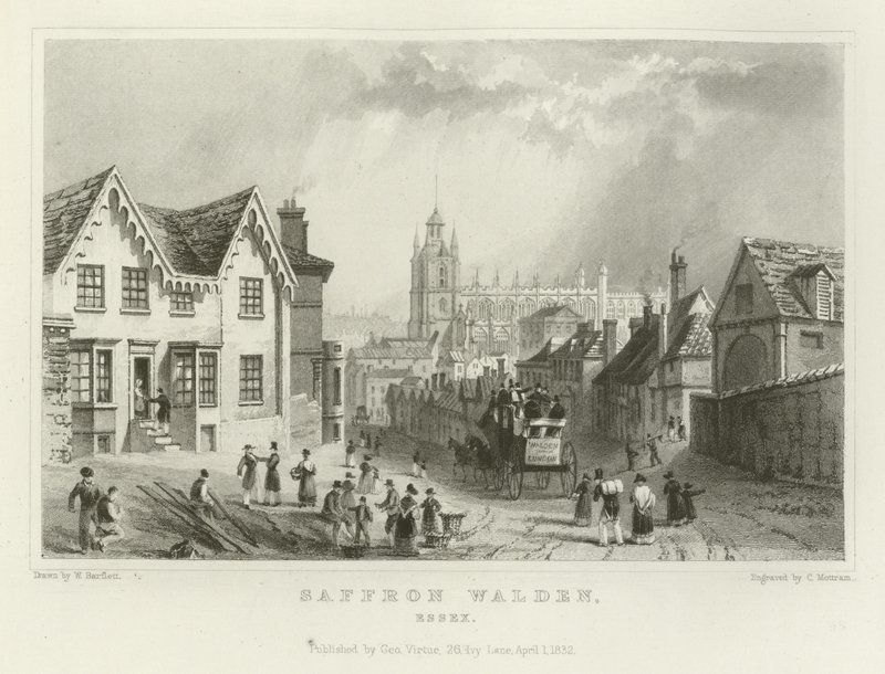 艾塞克斯的Saffron Walden 作者 威廉·亨利·巴特利特