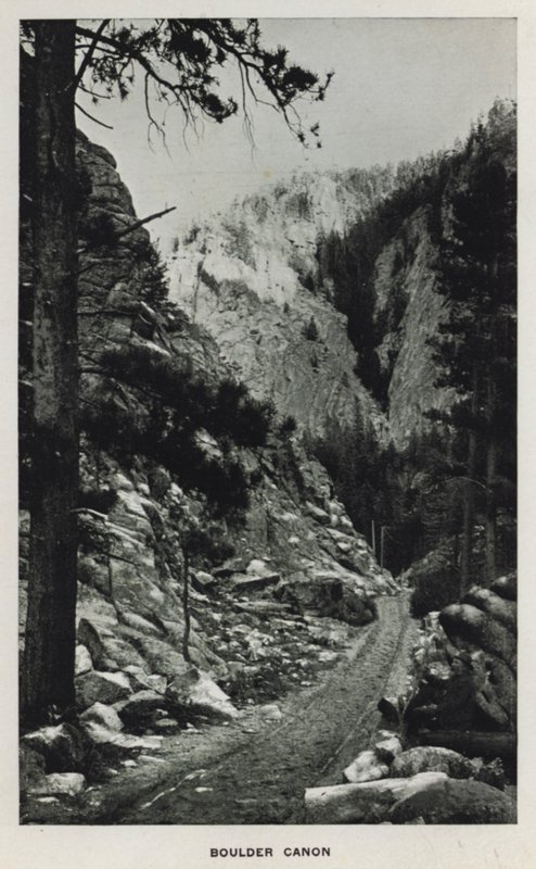 Canyons of Colorado: Boulder Canon (b/w photo) 作者 威廉·亨利·杰克逊