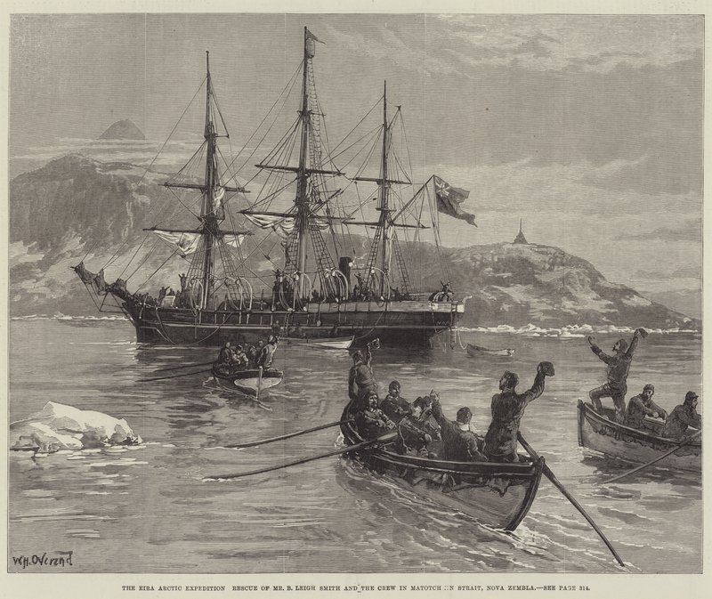 Eira Arctic Expedition，救援B Leigh Smith先生和Matotchkin海峡船员，Nova Zembla 作者 威廉·海沙姆·奥弗兰德