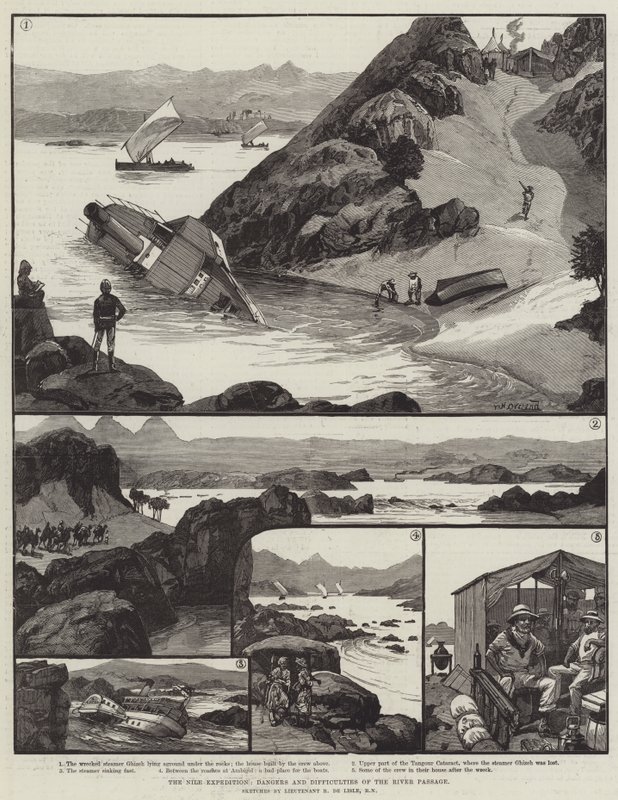 尼罗河探险，河道的危险和困难 作者 威廉·海沙姆·奥弗兰德