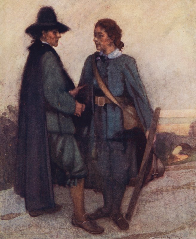 Izaak Walton 为 The Compleat Angler 绘制的插图（彩色平版印刷） 作者 威廉·李·汉基