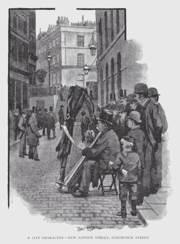 A City Character, New London Street, Fenchurch Street (litho) 作者 威廉·卢克