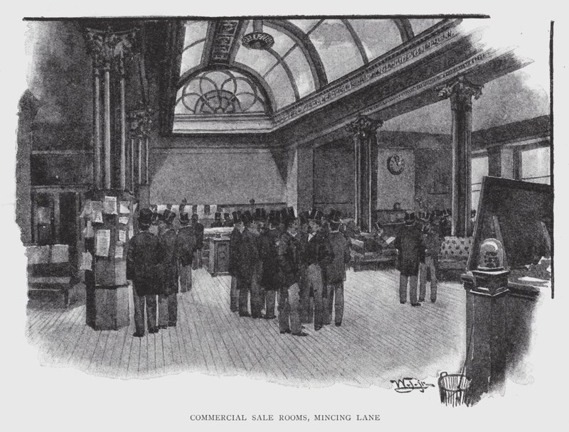 Commercial Sale Rooms, Mincing Lane (litho) 作者 威廉·卢克