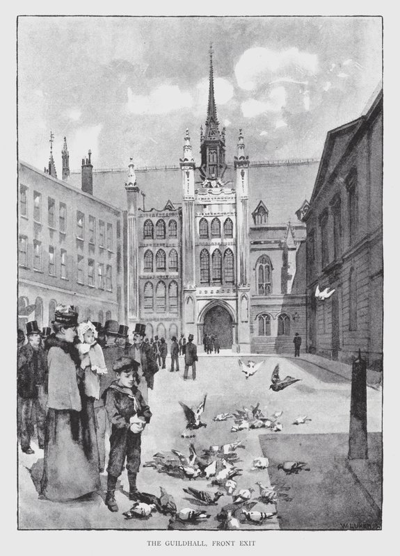 The Guildhall, Front Exit (litho) 作者 威廉·卢克