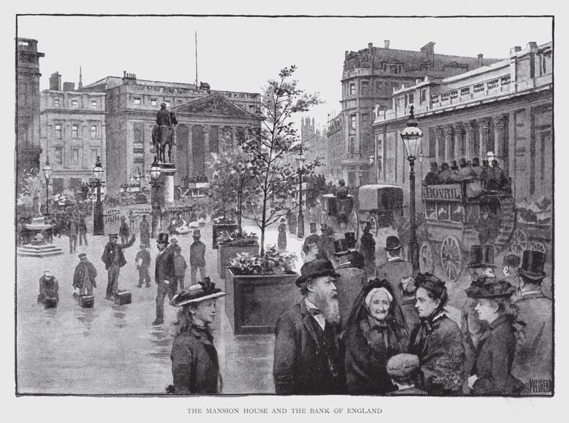 The Mansion House and the Bank of England (litho) 作者 威廉·卢克