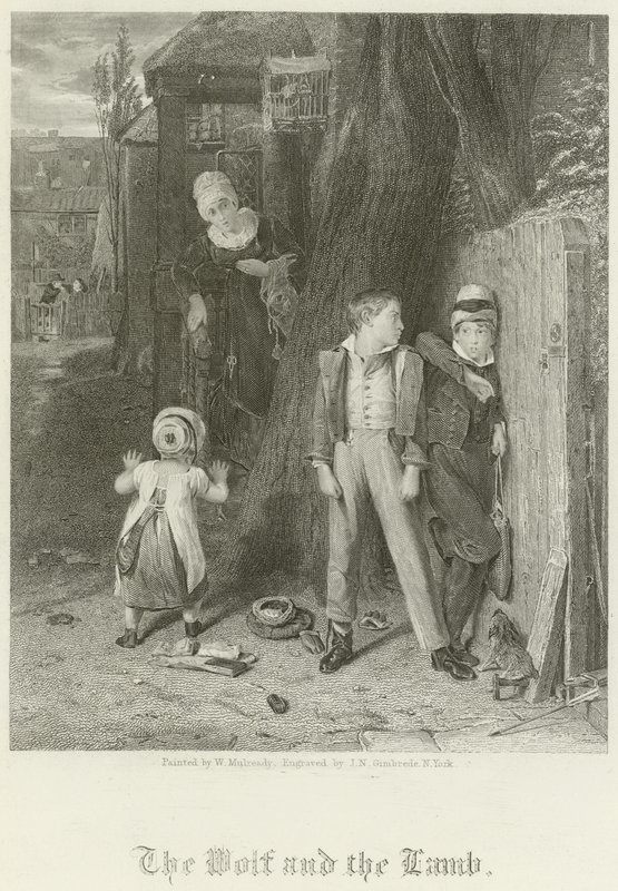 狼与羔羊 作者 威廉·穆雷迪（William Mulready）