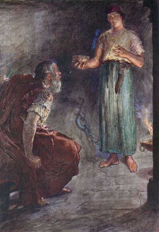 Philopoemen in Prison (colour litho) 作者 威廉·雷尼