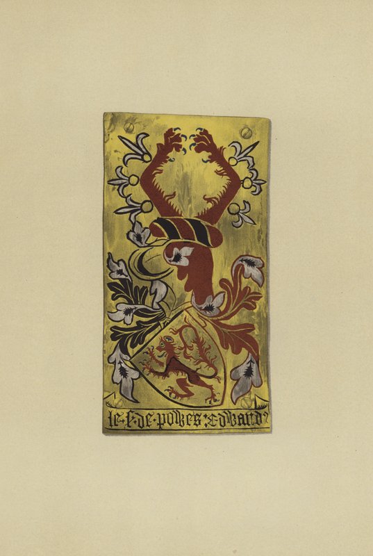 爱德华·切尔顿爵士，Powys的Lord Cherleton，1406-7-1420（Chromolitho） 作者 威廉·圣约翰·霍普