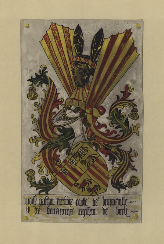 Gaston de Foix爵士，Longueville和Benanges，伯坦德布赫，c 1438-c 1458（chromolitho） 作者 威廉·圣约翰·霍普