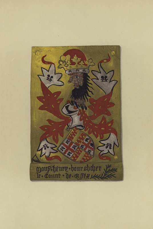 亨利·布尔希尔爵士，Bourchier领主，伯爵和埃塞克斯伯爵，1452-1483（chromolitho） 作者 威廉·圣约翰·霍普