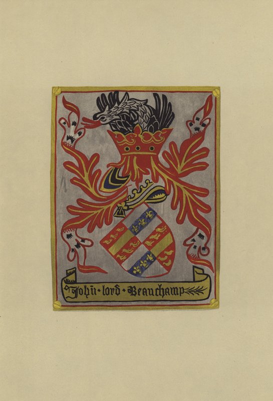 John Beauchamp爵士，Powhak的Beauchamp领主，1445-1475（chromolitho） 作者 威廉·圣约翰·霍普