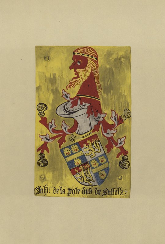 萨福克公爵John de la Pole爵士，电话：1472-1491（chromolitho） 作者 威廉·圣约翰·霍普