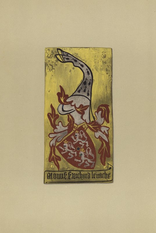 牛的理查德爵士，c 1355-1366（chromolitho） 作者 威廉·圣约翰·霍普