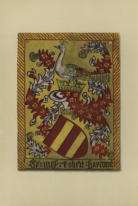 罗伯特哈考特爵士，1461-1470（chromolitho） 作者 威廉·圣约翰·霍普