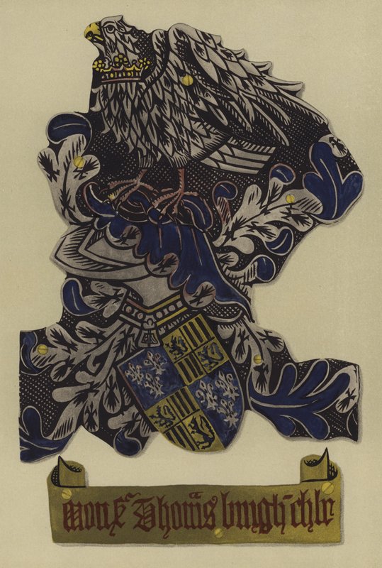 托马斯伯格爵士，Gainsborough的领主伯格，1483-1496（chromolitho） 作者 威廉·圣约翰·霍普