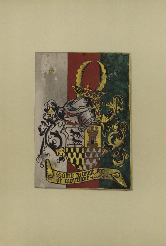 沃尔特布朗特爵士，主人Mountjoy，1472-1474（chromolitho） 作者 威廉·圣约翰·霍普