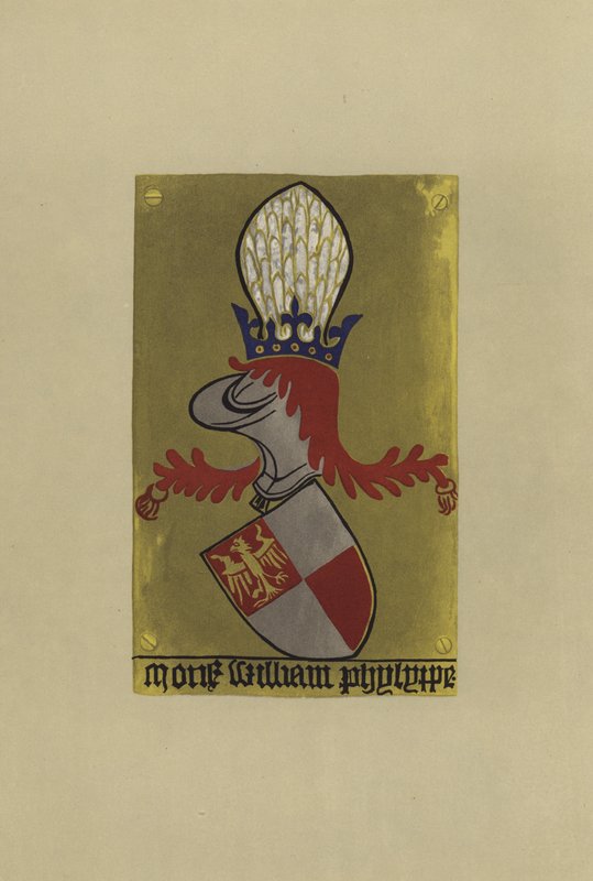 威廉·帕切普爵士，巴尔多夫勋爵，1418-1441（chromolitho） 作者 威廉·圣约翰·霍普
