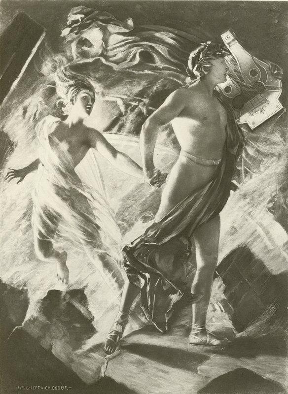 Orpheus和Eurydice，Act IV场景i（凹版印刷） 作者 威廉·德·莱维奇·道奇