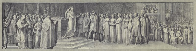 1805年5月23日，米兰大教堂拿破仑加冕为意大利国王 作者 在安德里亚·阿皮亚尼（Andrea Appiani）之后