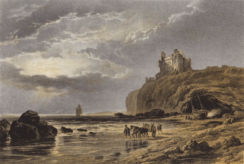 坦塔隆城堡（chromolitho） 作者 在C. Stanfield之后