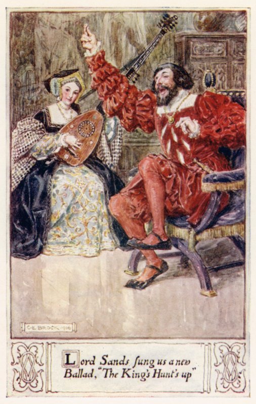 Lord Sands给我们唱了一首新歌，The Kings Hunts up 作者 在Charles Edmund Brock之后