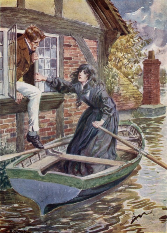 Maggie Tulliver在磨坊救了汤姆 作者 在Charles Edmund Brock之后