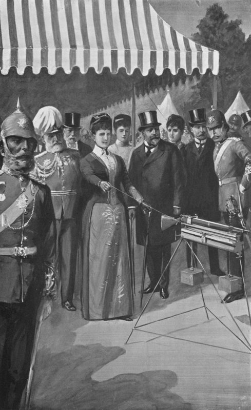 1890年7月12日威尔士公主在比斯利射击第一枪 作者 在查尔斯·米尔斯·谢尔顿之后