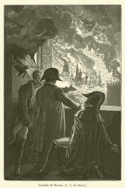 莫斯科的Incendie，Segur的PP 作者 在埃米尔·安托万·贝亚德（Emile Antoine Bayard）之后